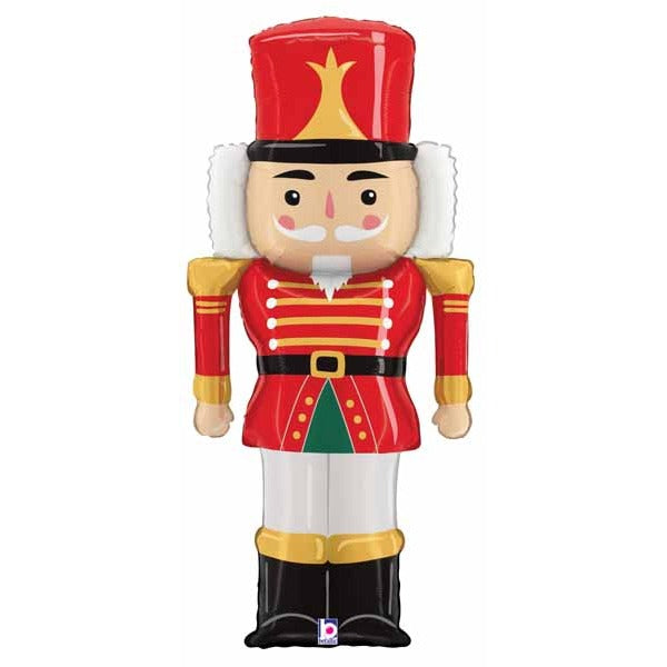 Red Nutcracker 43-Inch Foil Balloon