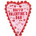 Valentine's Day Vibes 35-Inch Shaped Foil Balloon