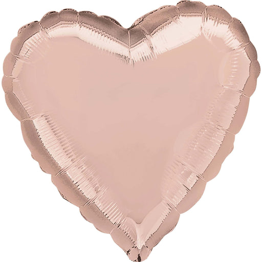 18-inch Rose Gold Heart-Shaped Foil Balloon