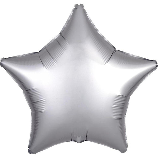 18-inch Satin Silver Star-Shaped Foil Balloon