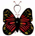 20-Inch Monarch Butterfly Wings and Headband Set
