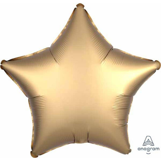 "19" Star Gold Sateen Satin Luxe S18 Flat Sheet"