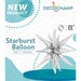 DecoChamp Silver Starburst Foil Balloon, 22 Inch