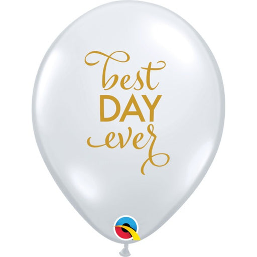 SIMPLY BEST DAY EVER 11" CLEAR 50/BG