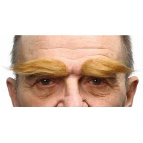Salt and Pepper Self-Adhesive Bushy Costume Eyebrows