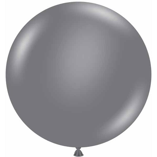 TUFTEX 36-Inch Gray Smoke Latex Balloons, 2-Pack