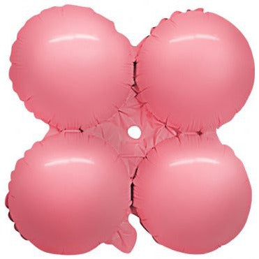 17-Inch Macaron Coral Quad Foil Balloon