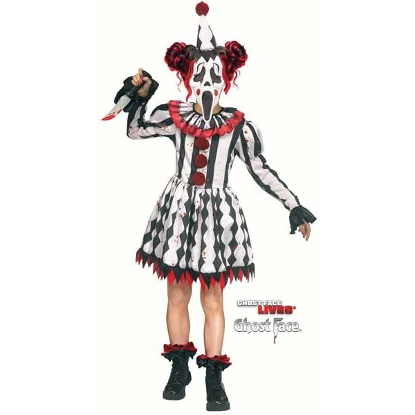 Harlequin Ghost Face Child Costume, Medium 8/10
