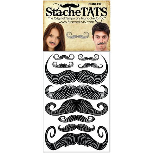 StacheTATS The Curler Temporary Mustache Tattoo