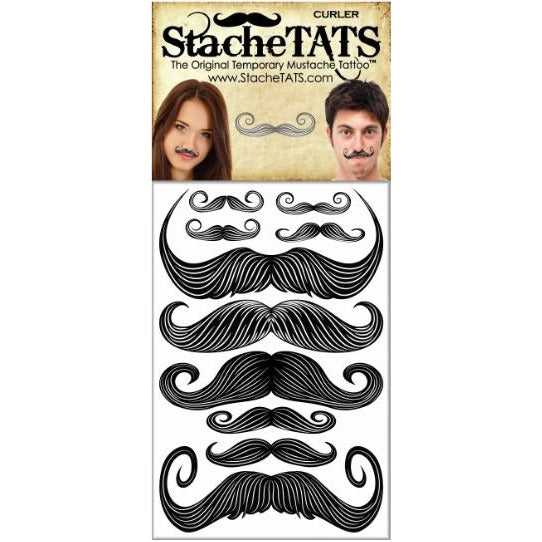 StacheTATS The Curler Temporary Mustache Tattoo