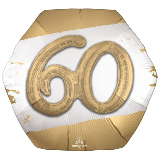 Golden Age 60th Birthday Multi-Balloon Foil Decoration
