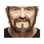 MOUSTACHE & BEARD BROWN/RED 21 X 14 CM