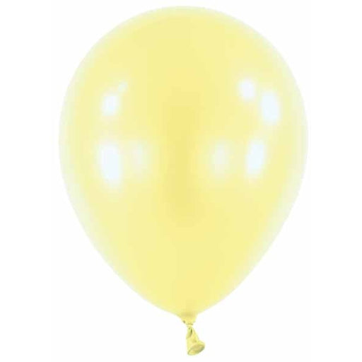 Pearl Light Yellow 11-Inch Latex Balloons, 100 Count