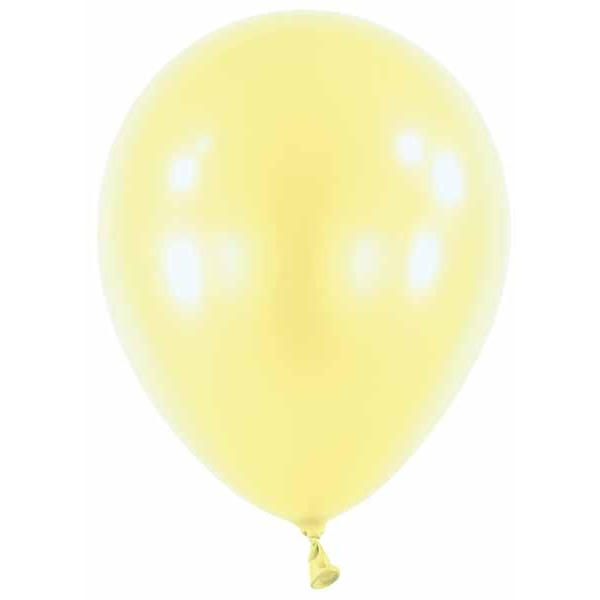 Pearl Light Yellow 11-Inch Latex Balloons, 100 Count