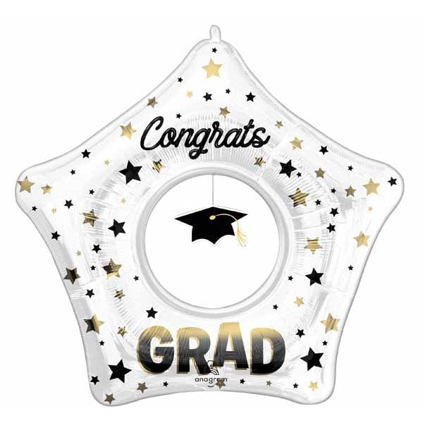 32-Inch Grad Cap Dangler Foil Balloon