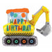 Happy Birthday Excavator Digger 31-Inch Foil Balloon