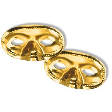 Gold Metallic Half Mask