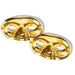 Gold Metallic Half Mask
