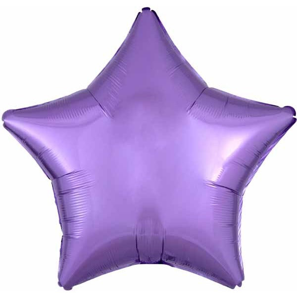 19-Inch Pearl Lavender Star Foil Balloon