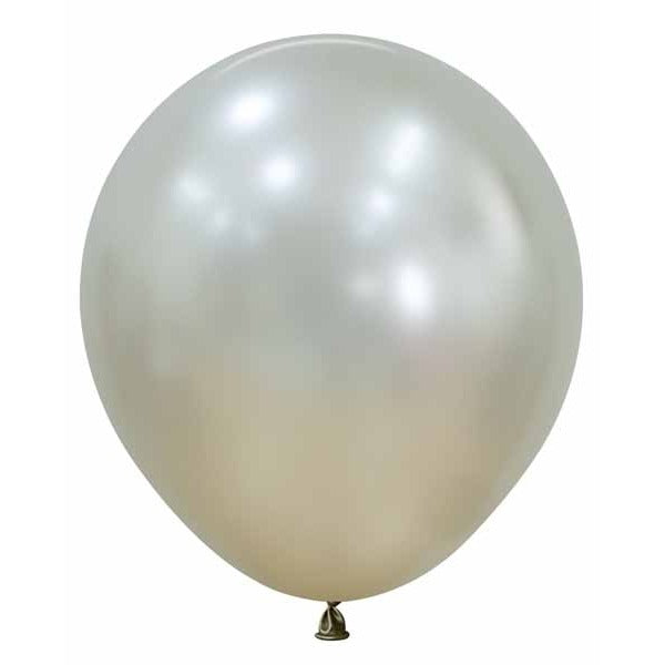 Sempertex Silk Cream Pearl 18-Inch Latex Balloons, 25 Count
