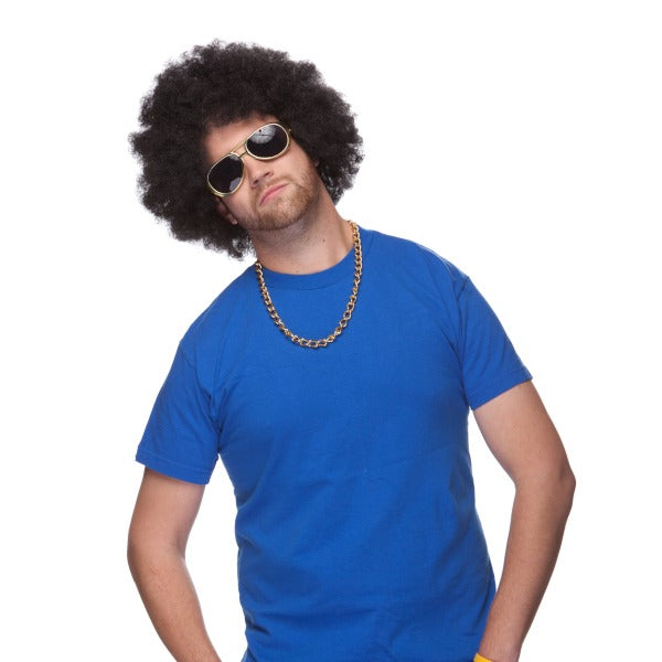 Black Afro Costume Wig
