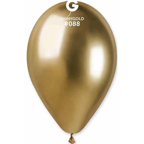 Gemar 13-Inch Shiny Gold Latex Balloons #088, 25 Pack