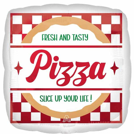 Pizza Party 18-Inch Square Foil Balloon