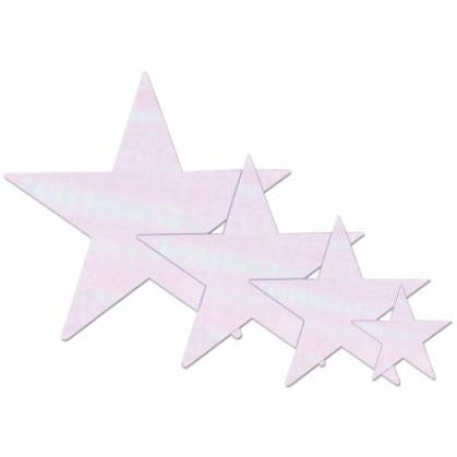 15-Inch Opal Foil Star Decoration