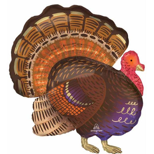 Thankful Turkey 32-Inch Foil Balloon