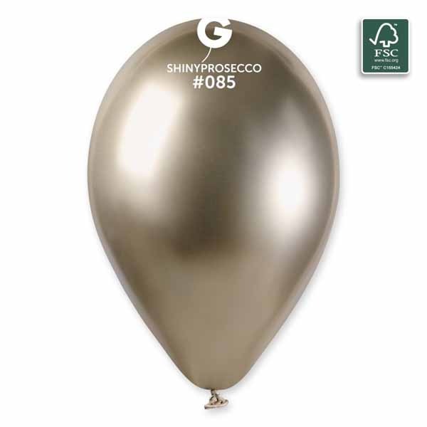 Gemar 13" Shiny Prosecco #085 Latex Balloons, 25 Count