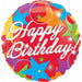 Bursting Birthday Star 18-Inch Foil Balloon