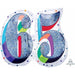 Here's to You 65th Birthday 26-Inch Shaped Foil Balloon