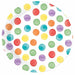 Multicolour Dots 9-Inch Paper Plates, 8-Pack