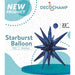 Decochamp 22" Navy Starburst Foil Balloon