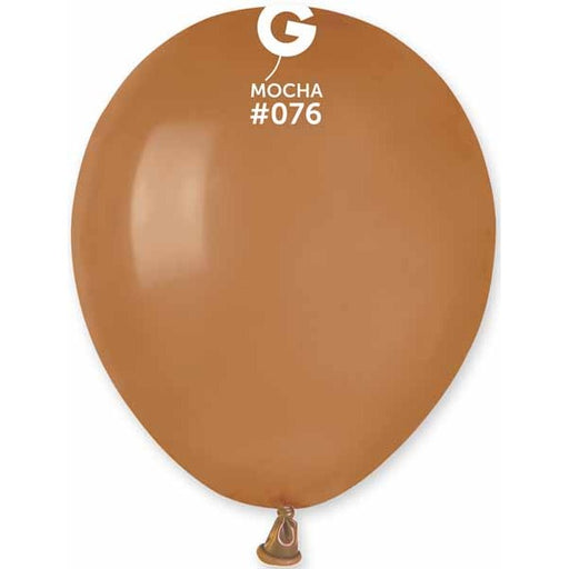 Gemar 5-Inch Mocha #076 Latex Balloons, 100 Count