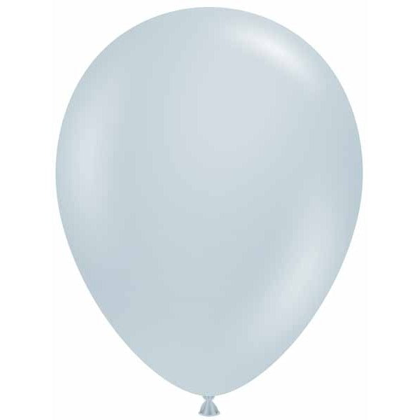 TUFTEX 17-Inch Fog Gray Latex Balloons, 50 Count