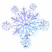 32-Inch Prismatic Snowflake Cluster Holographic Foil Balloon