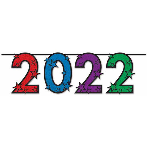 2022 Streamer - Vibrant Multicolor Party Decoration (1/Pk)