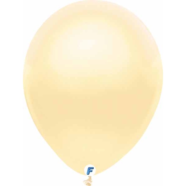 12 Inch Pearl Ivory Latex Balloons, 100 Count