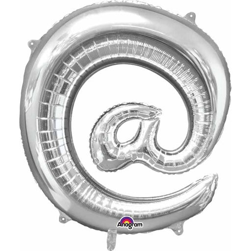 32 Inch Silver @ Symbol Foil Balloon