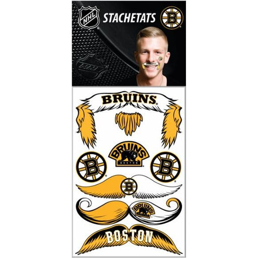 Tatouages temporaires réguliers Stachetats des Bruins de Boston