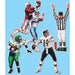 20" Football Player Figures 4/Pkg.