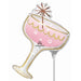 Radiant Toasts Glass Mini Shape Foil Balloon