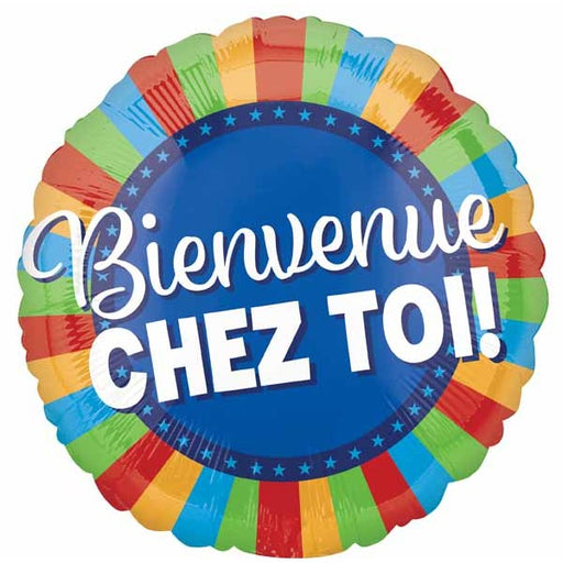 Bienvenue Chez Toi Jumbo French Welcome Home Foil Balloon