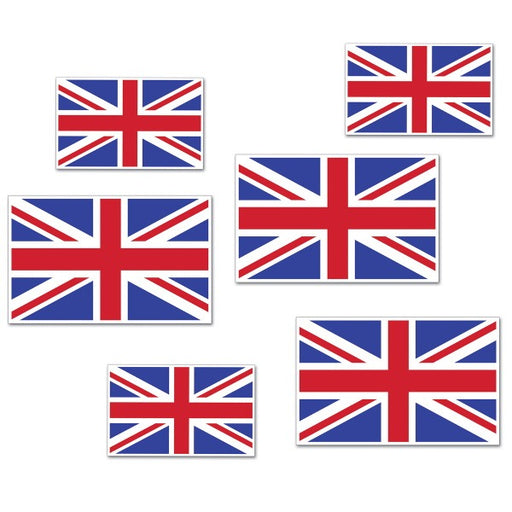 Découpes de drapeaux britanniques, lot de 6
