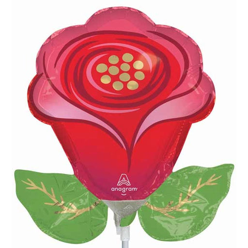 Sending Flowers Rose Mini Shape Foil Balloon