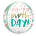 Happy Cake Day 16-Inch Orbz Foil Birthday Balloon