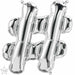 16 Inch Silver Hashtag Symbol Balloon