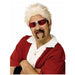 Celebrity Chef Spiky Blonde Wig & Goatee Set