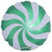 Prima Green Candy Swirl 18-Inch Foil Balloon